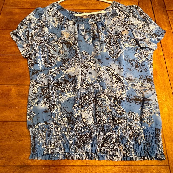 Apt. 9 Two Dif Women's Tops as 1 Lot Sz L & XL Short Sleeve Pullover S1032-.01 - Picture 2 of 10